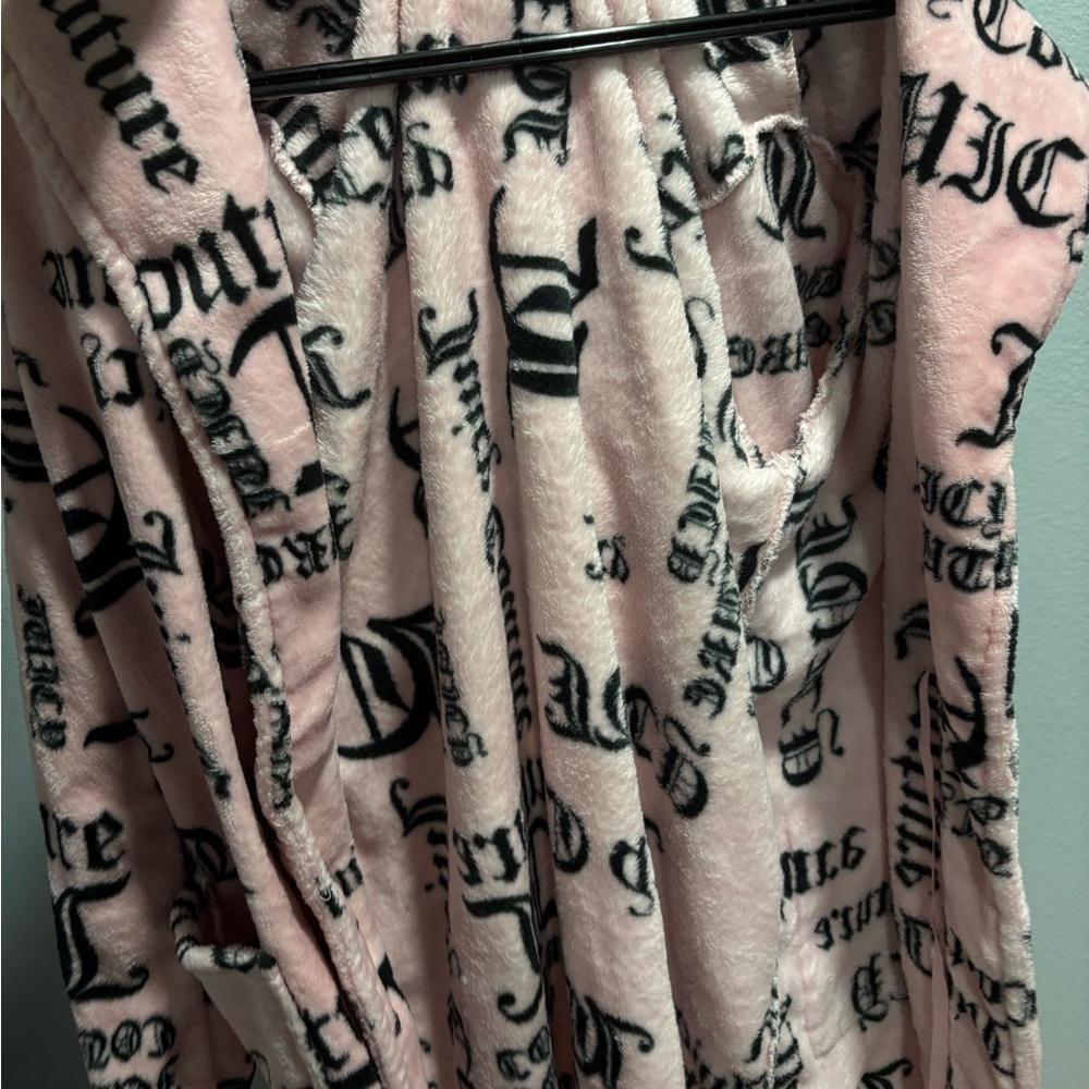 Juicy Couture Pink and Black Fleece Sleepwear